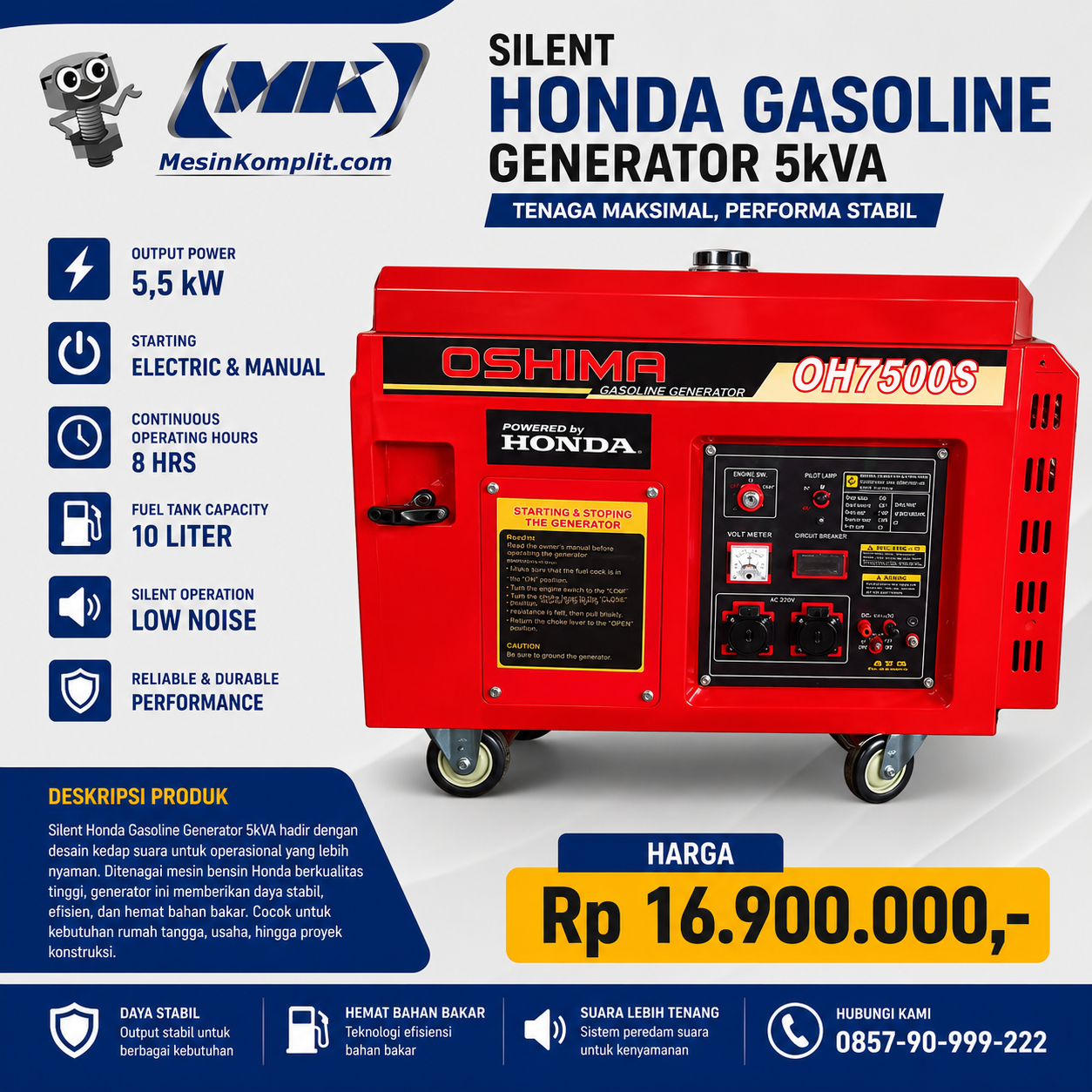Genset Silent 5kva (GEN-0...